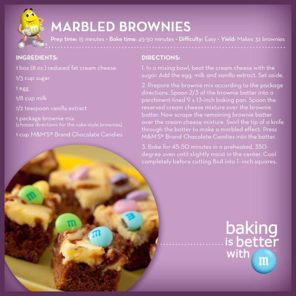 M&M's Marbled Brownies